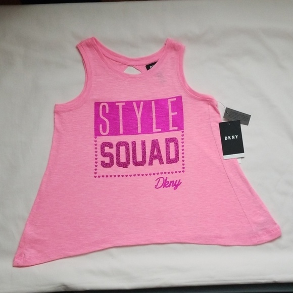 Dkny Other - DKNY "Style Squad" Pink Tank. Girl's Sz M (8-10).
